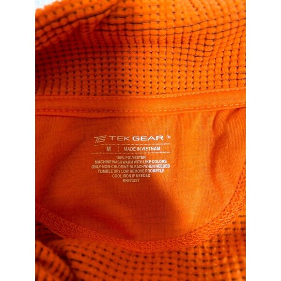 Tek‎ Gear Pullover Jacket Sweatshirt M Women's Orange 1/4 Zip - Picture 4 of 4